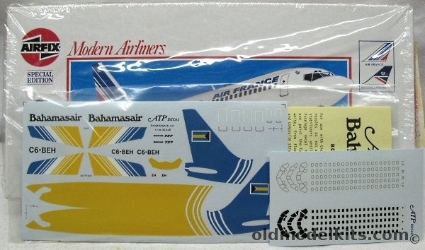 Airfix 1/144 Boeing 737 'Special Edition' - Air France or British Airways - And With ATP Bahamasair Decals and ATP Window Decals, 03181 plastic model kit